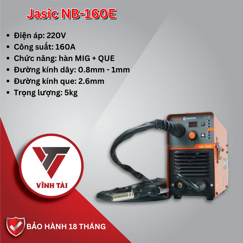 Máy hàn MIG Jasic NB 160E súng liền Máy khoan máy cắt máy mài