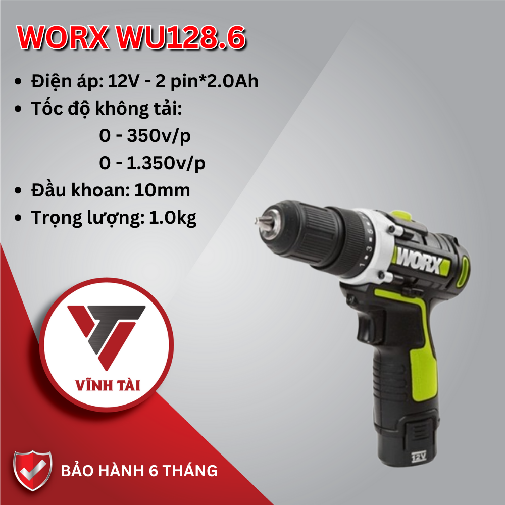 WORX WU128.6